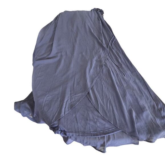 Lulus Wrap Dress Here's To Us High Low Maxi - Denim Blue- XL - NWT - Picture 11 of 11